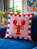 Lobster Cushion Cover – Coastal Throw Pillow Cover - Image 2