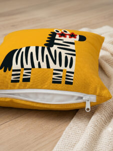 Modern Abstract Cushion Cover Set (4 Pieces) – 43x43 cm - Image 3
