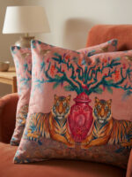 Tiger Cushion Cover Set of 2 – Exotic Animal Throw Pillow - Image 2