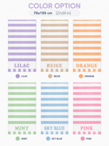 Personalized Striped Beach Towel – Custom Name Summer Pool & Beach Towel - Image 6