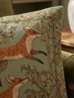 Fox Cushion Cover Set of 2 – Woodland Animal Throw Pillow - Image 2
