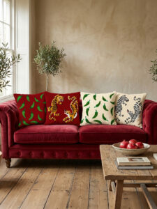 Tiger Cushion Cover Set (4 Pieces) – 43x43 cm