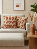 Minimal Cushion Cover Set of 2 – Neutral Modern Throw Pillow - Image 2