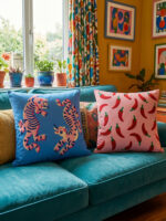 Colorful Cushion Cover Set of 2 – Fun Modern Throw Pillow - Image 2
