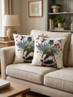 Skunk Cushion Cover Set of 2 – Cute Animal Throw Pillow