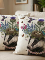 Skunk Cushion Cover Set of 2 – Cute Animal Throw Pillow - Image 2