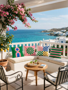 Outdoor Cushion Cover Set (4 Pieces) – 43x43 cm - Image 2
